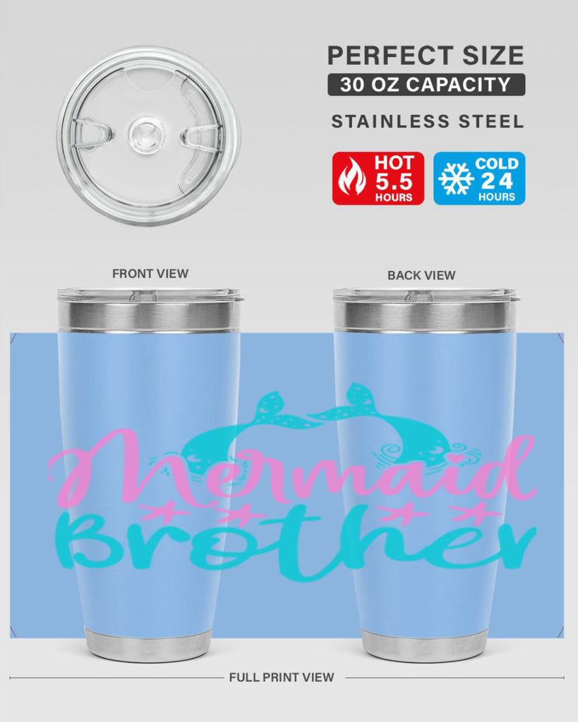 Mermaid Brother 354#- mermaid- Tumbler