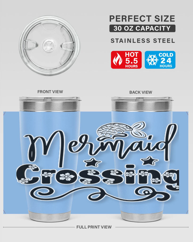 Mermaid Crossing 400#- mermaid- Tumbler