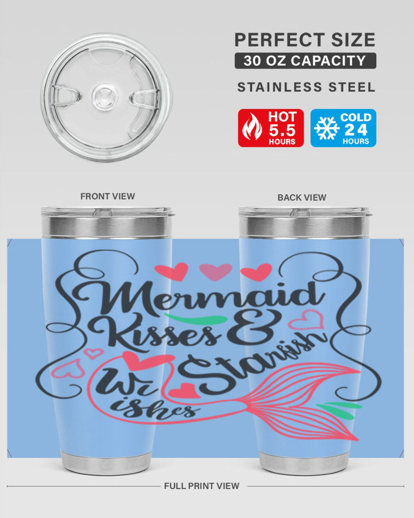 Mermaid Kisses Starfish Wishes 368#- mermaid- Tumbler