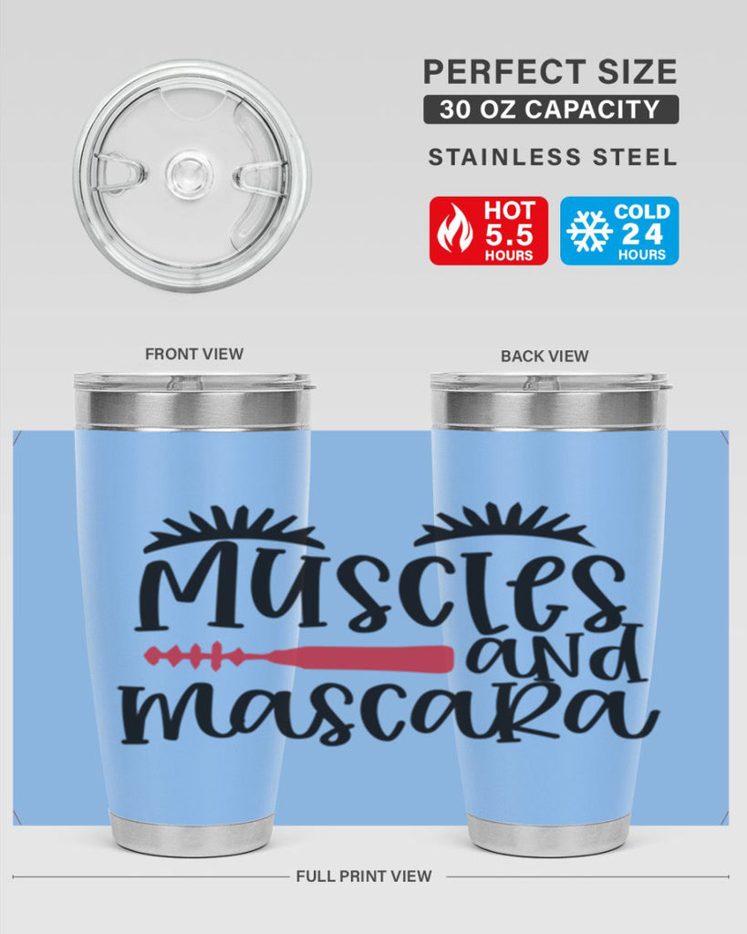 Muscles and mascara design Style 221#- make up- Tumbler