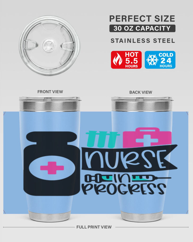 Nurse In Progress Style Style 111#- nurse- tumbler
