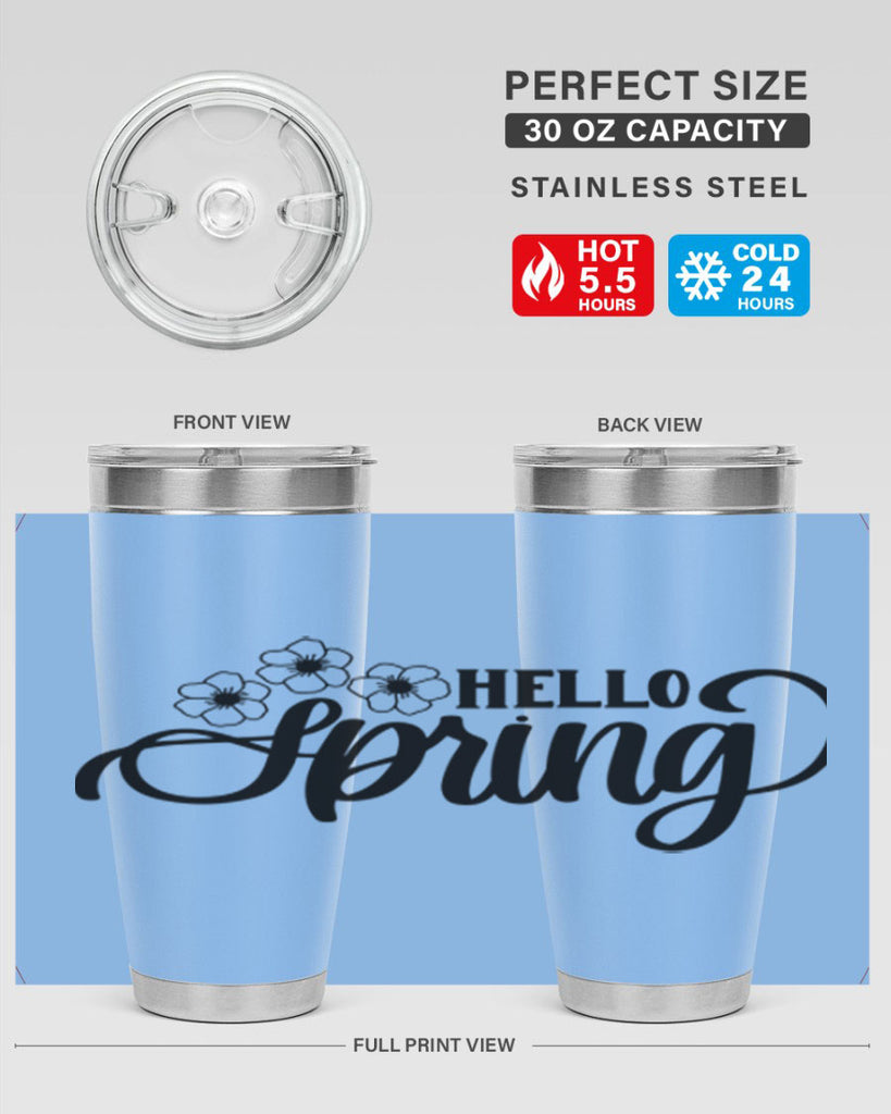 PNG_Hello Spring393#- spring- Tumbler