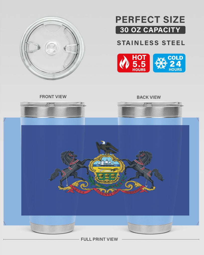 Pensilvania 14#- Us Flags- Tumbler