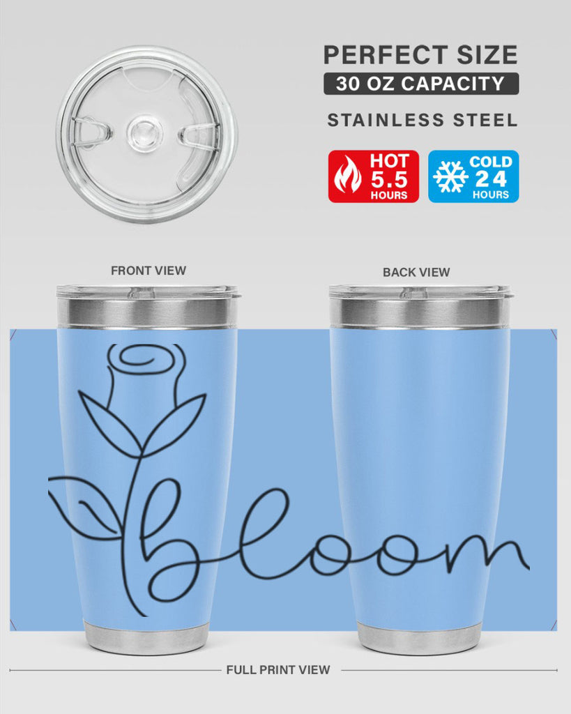 Rosebud line bloom400#- spring- Tumbler