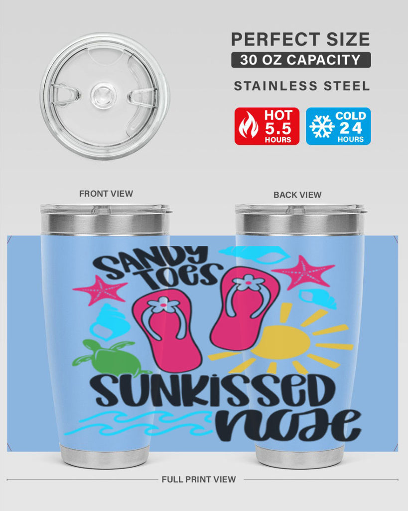 Sandy Toes Sunkissed Nose Style 27#- summer- Tumbler