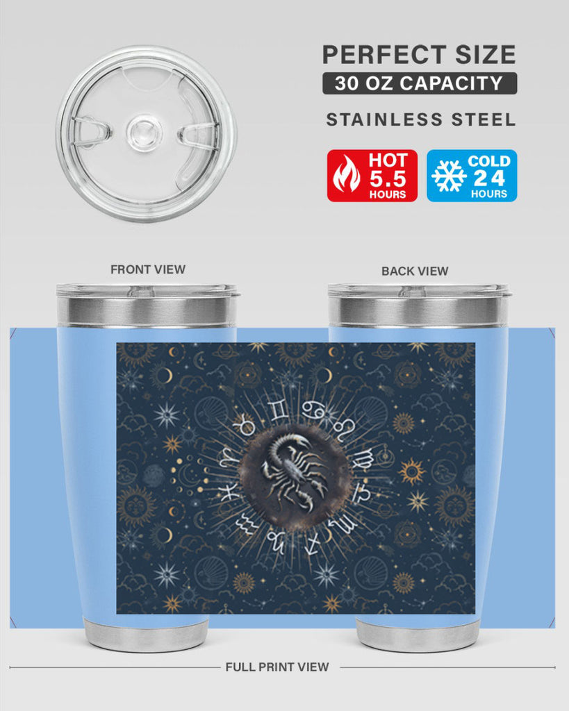 Scorpius Straight 466#- zodiac- Tumbler