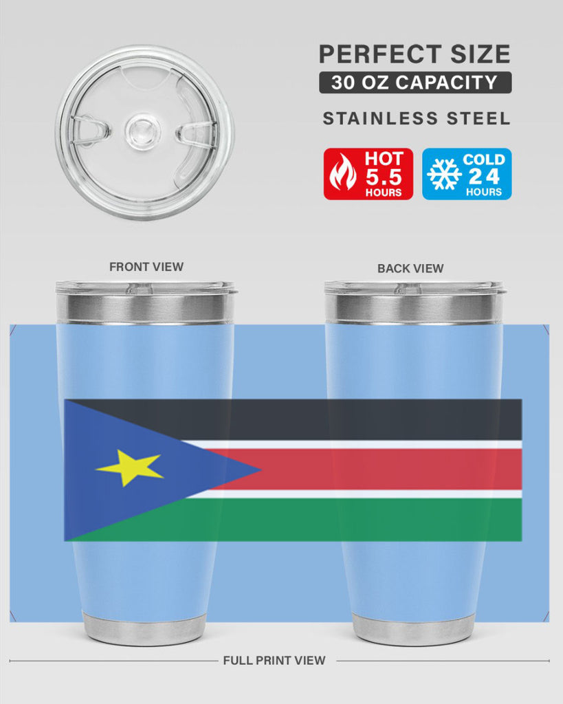 South Sudan 34#- world flags- Tumbler
