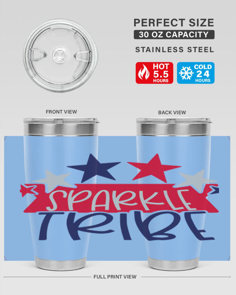 Sparkle Tribe Style 172#- Fourt Of July- Tumbler