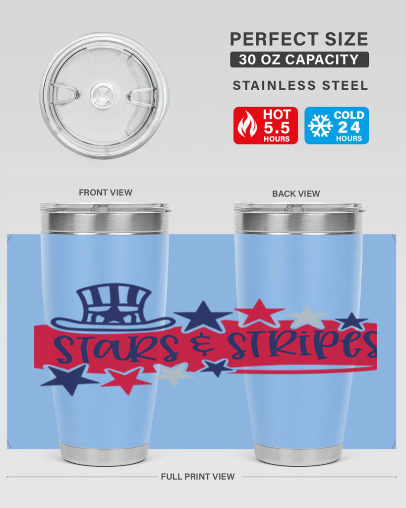 Stars Stripes Style 175#- Fourt Of July- Tumbler