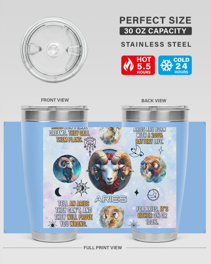 StraightAries 469#- zodiac- Tumbler