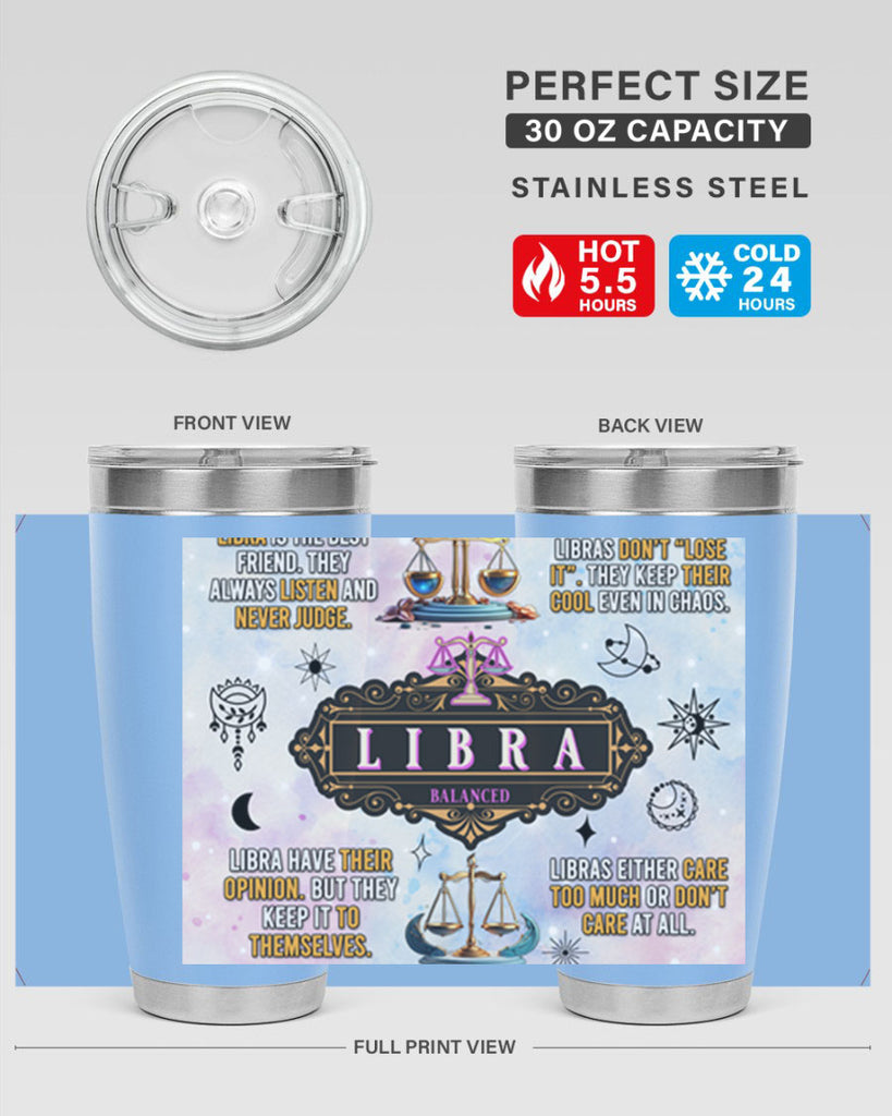 StraightLibra 474#- zodiac- Tumbler