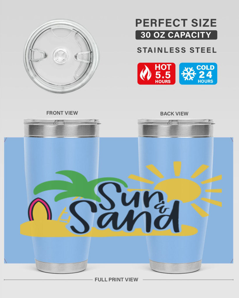 Sun Sand Style 17#- summer- Tumbler