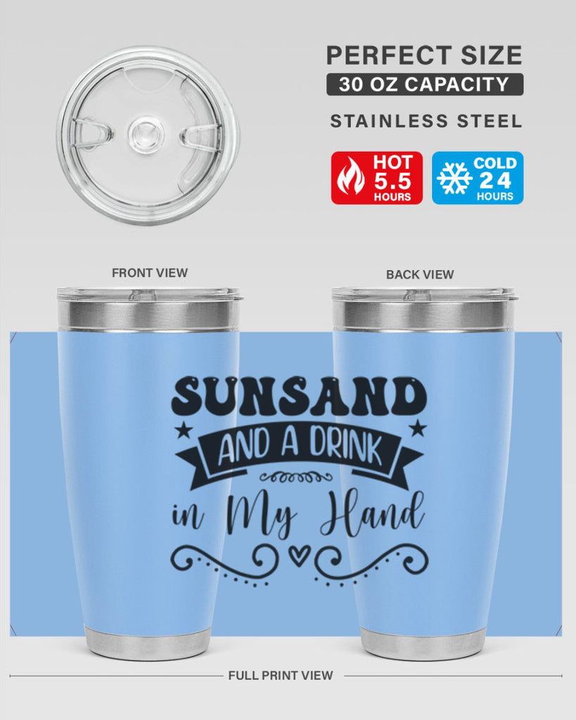Sunsandandadrinkin 484#- zodiac- Tumbler
