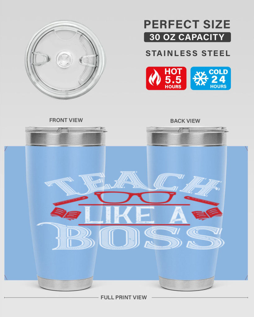 Teach like a boss Style 17#- teacher- tumbler