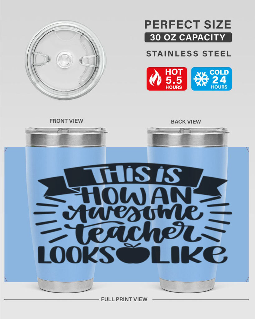 This Is How An Awesome Style 34#- teacher- tumbler