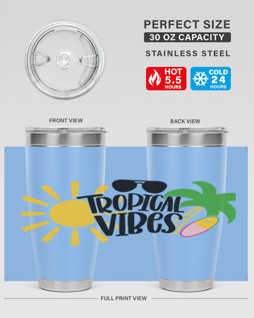 Tropical Vibes Style 9#- summer- Tumbler
