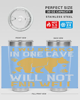 Two bears in one cave will not end well 39#- Bears- Tumbler
