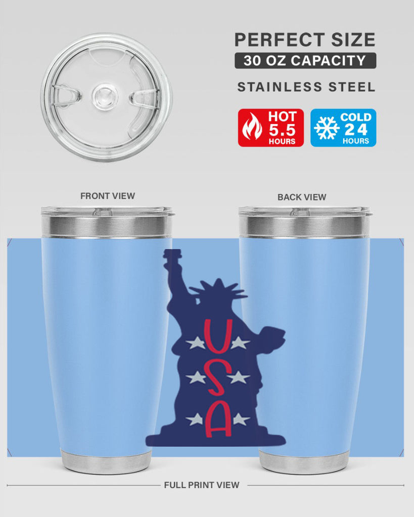 USA Style 181#- Fourt Of July- Tumbler