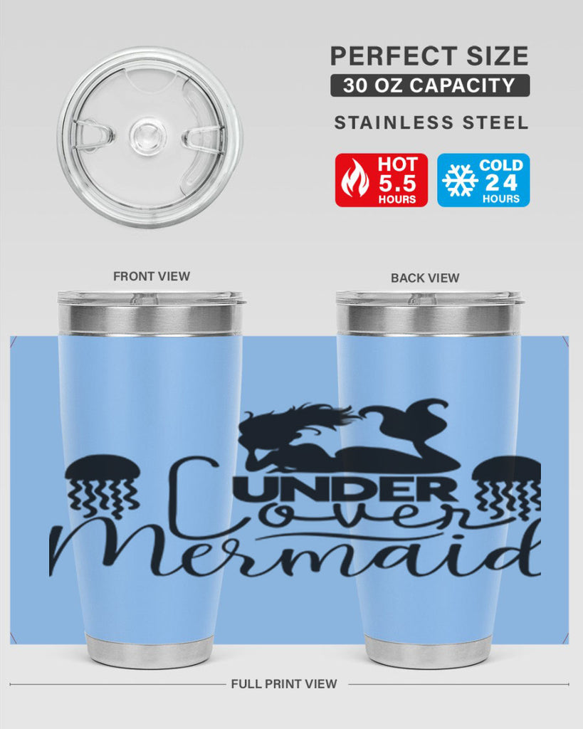 Under Cover Mermaid 642#- mermaid- Tumbler