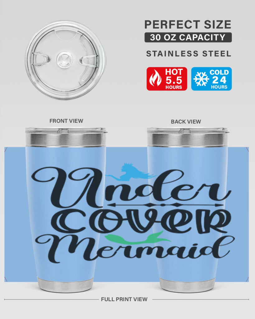Under Cover Mermaid 651#- mermaid- Tumbler