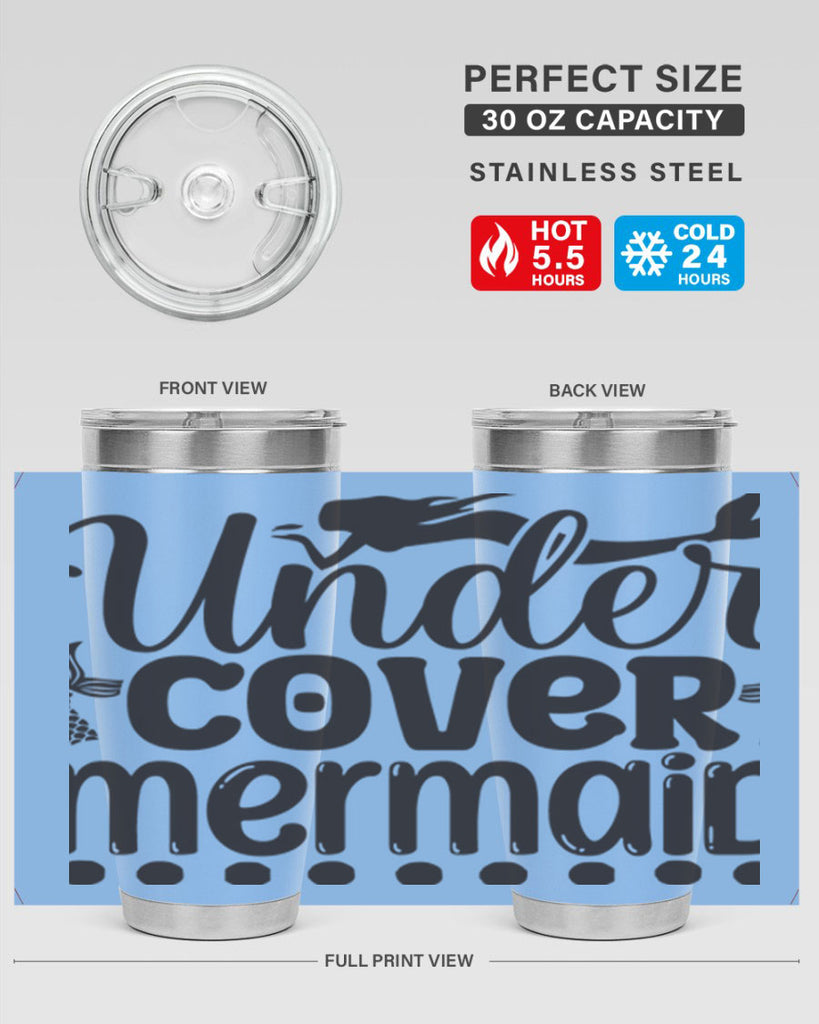 Under cover mermaid 649#- mermaid- Tumbler