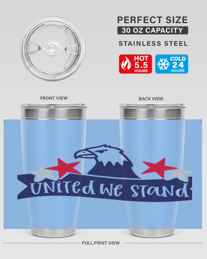 United We Stand Style 178#- Fourt Of July- Tumbler