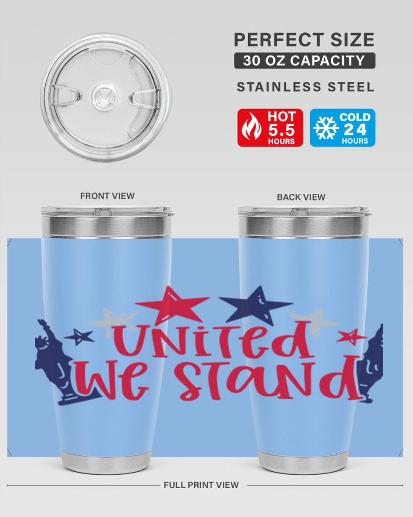United We Stand Style 179#- Fourt Of July- Tumbler