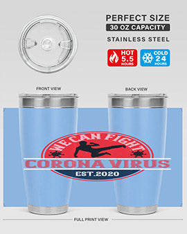 We Can Fight Corona Virus Est Style 11#- corona virus- Tumbler