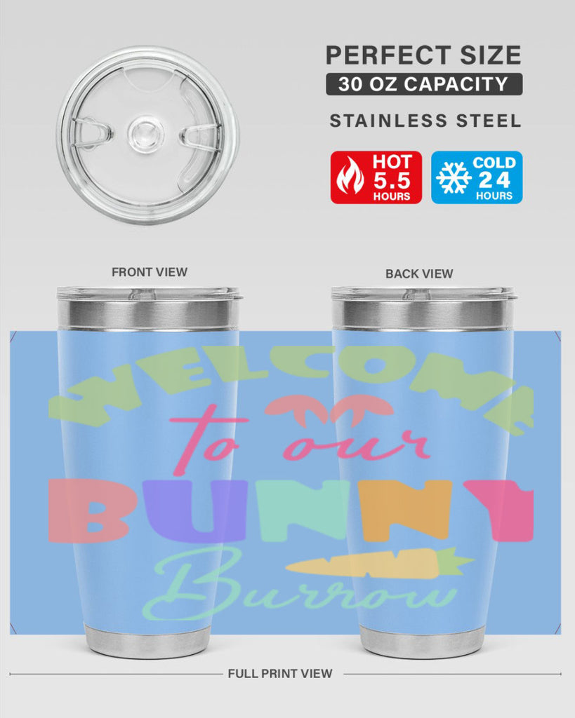 Welcome to our bunny burrow588#- spring- Tumbler