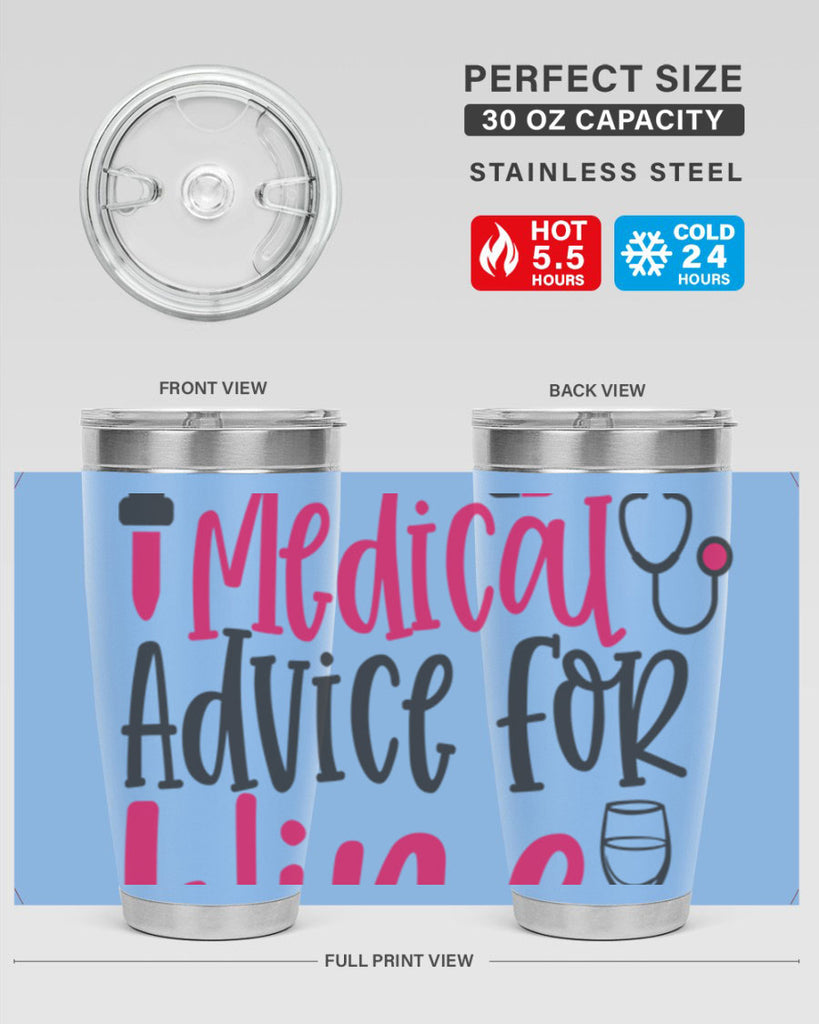 Will Trade Medical Advice for Wine Style Style 9#- nurse- tumbler