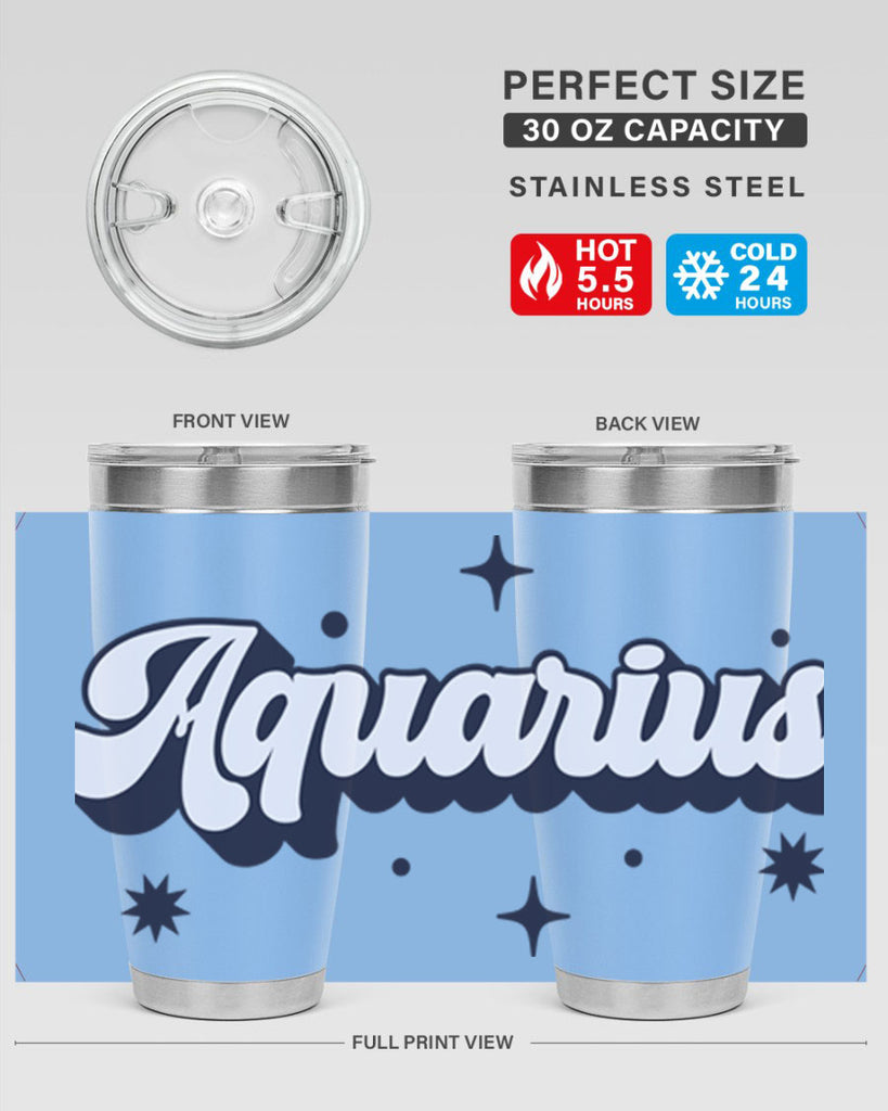 aquarius 82#- zodiac- Tumbler