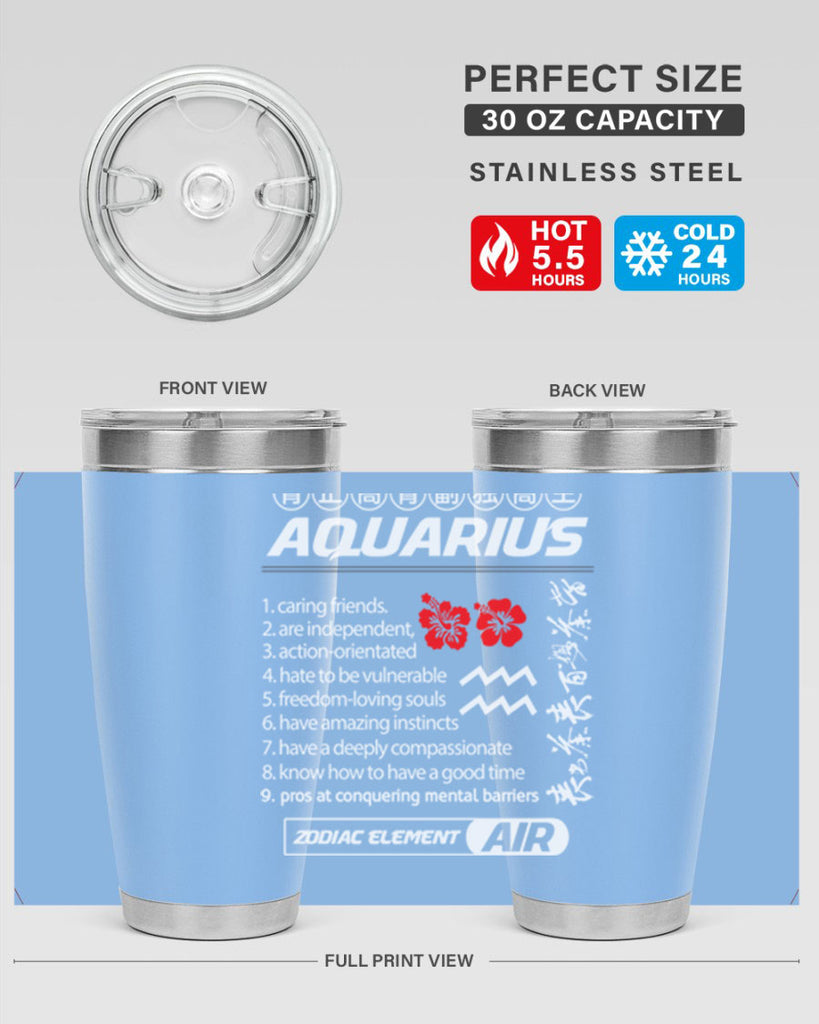 aquarius 85#- zodiac- Tumbler