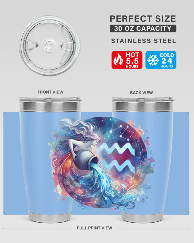 aquarius 90#- zodiac- Tumbler