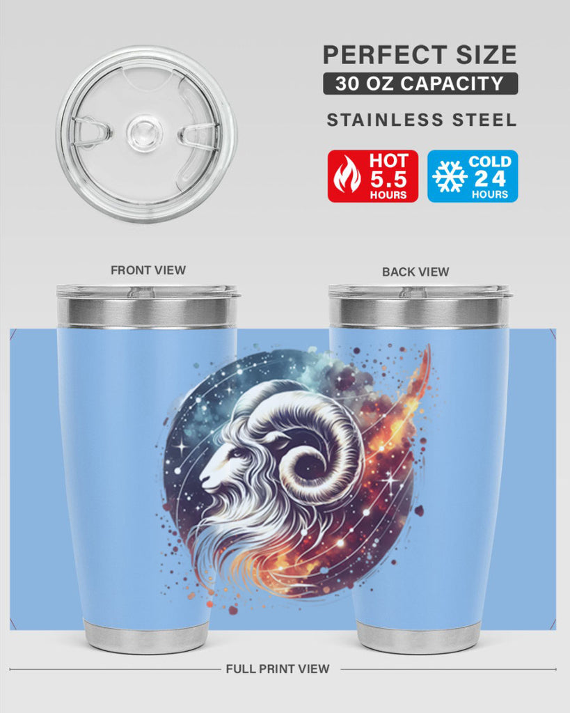 aries 124#- zodiac- Tumbler