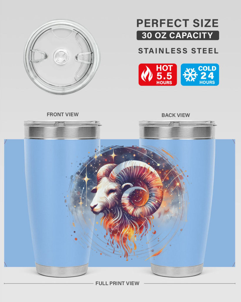 aries 125#- zodiac- Tumbler