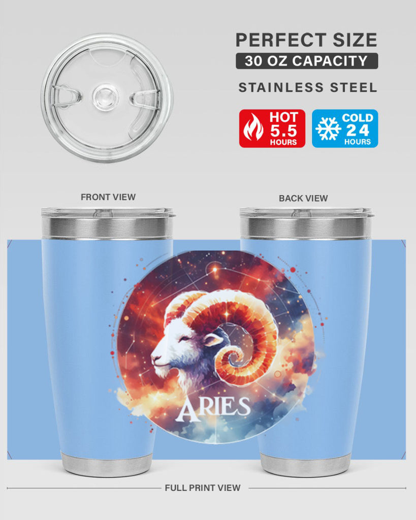 aries 128#- zodiac- Tumbler