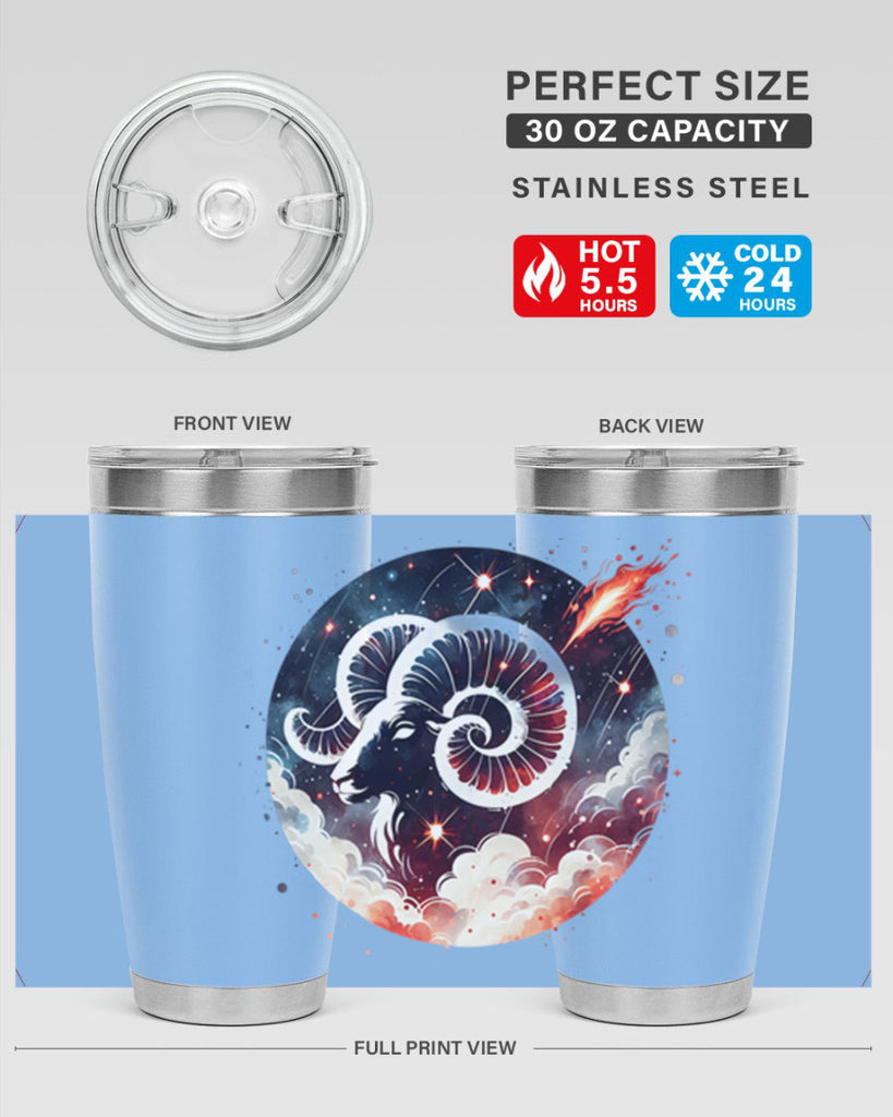 aries 140#- zodiac- Tumbler
