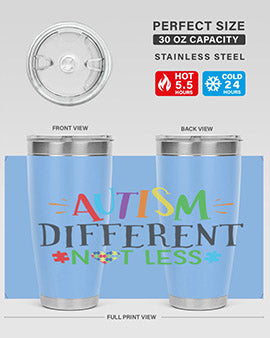 autism different not less Style 5#- autism- Tumbler