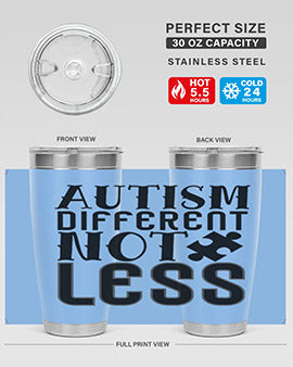 autism different not less Style 6#- autism- Tumbler