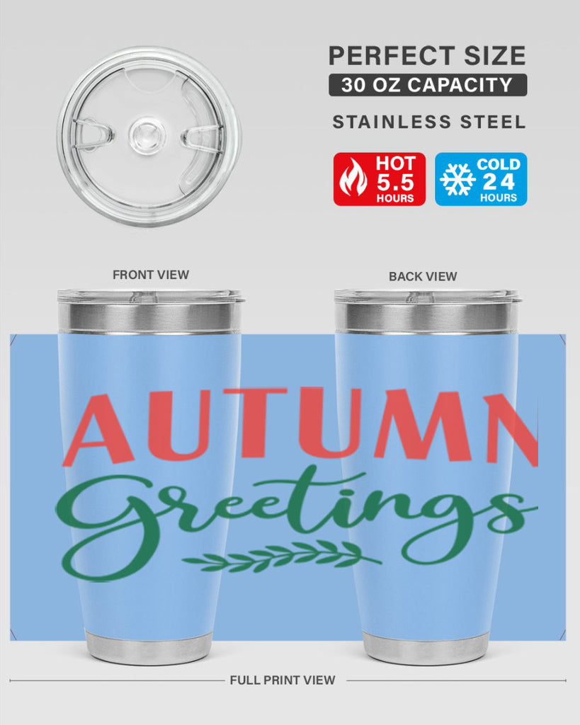 autumn greetings 14#- fall- Tumbler