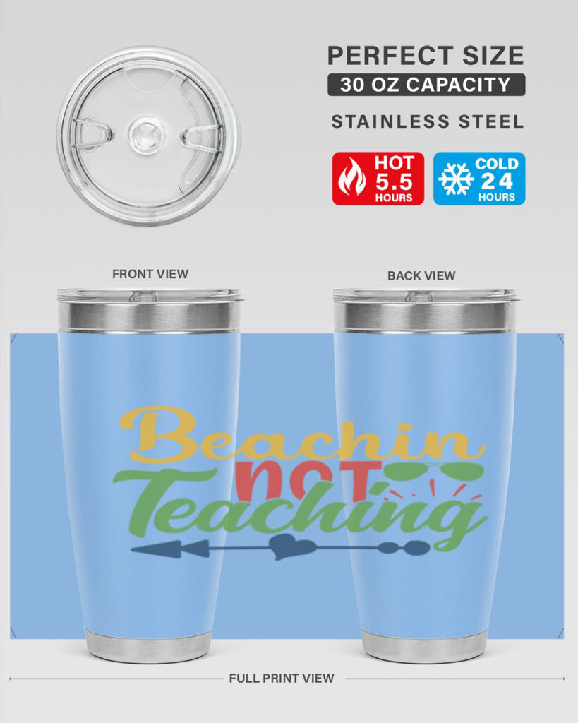 beachin not teaching Style 194#- teacher- tumbler