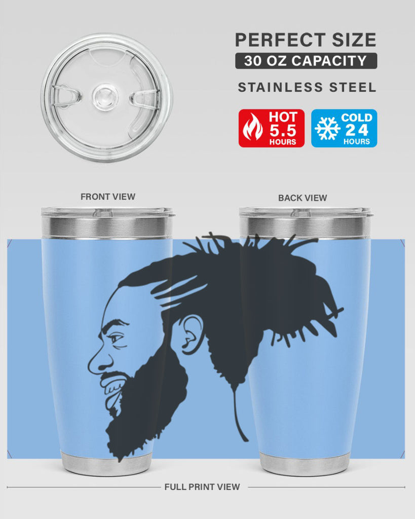beardman 45#- black men - boys- tumbler
