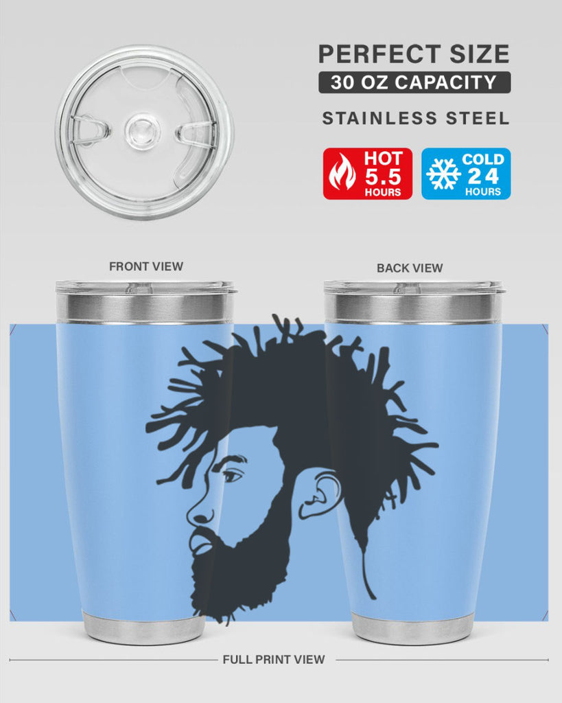 beardman 46#- black men - boys- tumbler