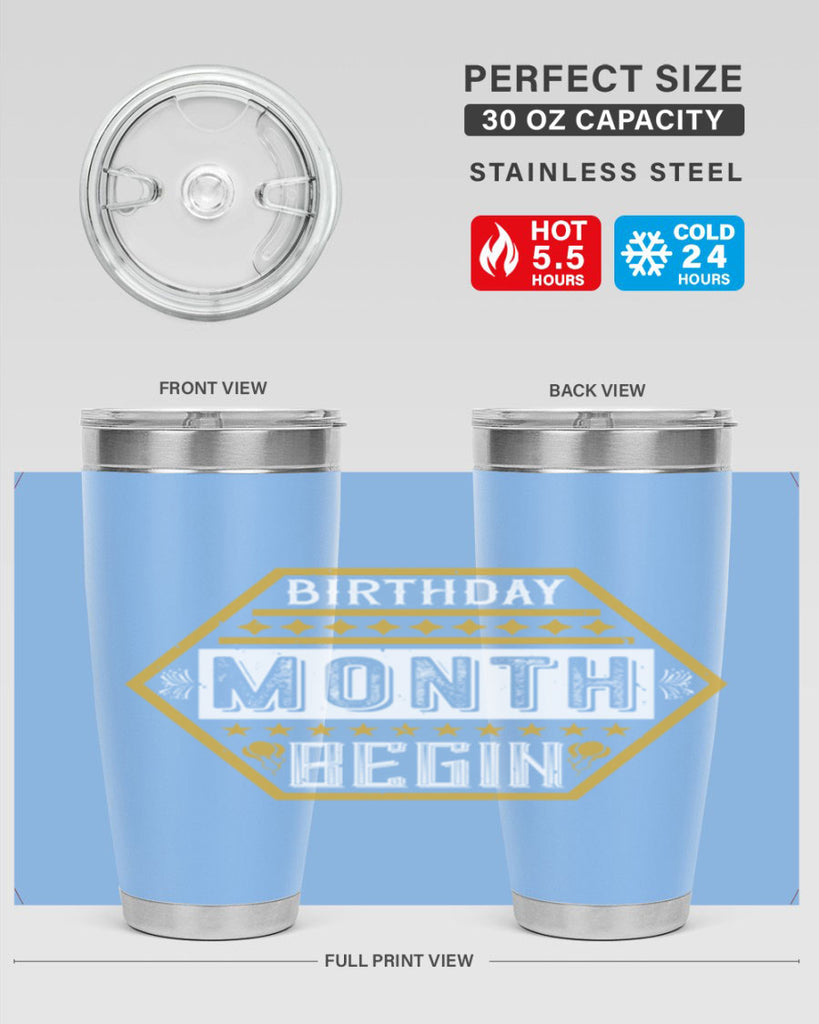 birthday month begin Style 9#- birthday- tumbler