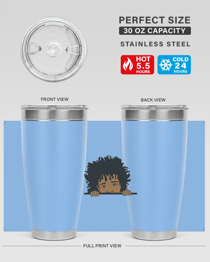 black boy 4#- black men - boys- tumbler