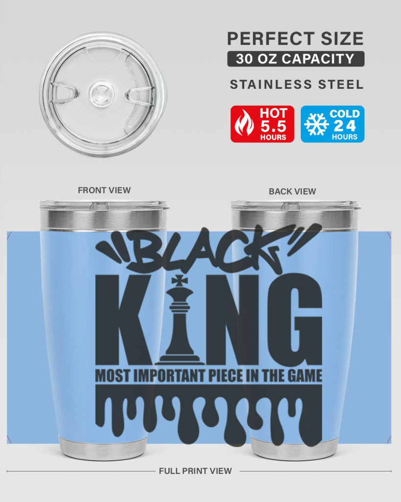 black king 214#- black words phrases- Cotton Tank