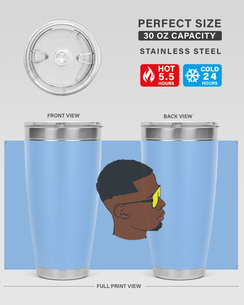black man 27#- black men - boys- tumbler