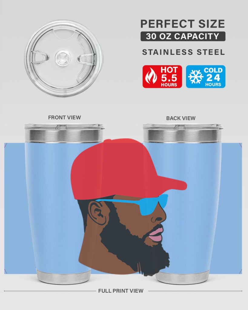 black man style 1#- black men - boys- tumbler