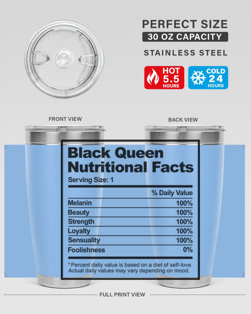 black queen nutritional facts 219#- black words phrases- Cotton Tank