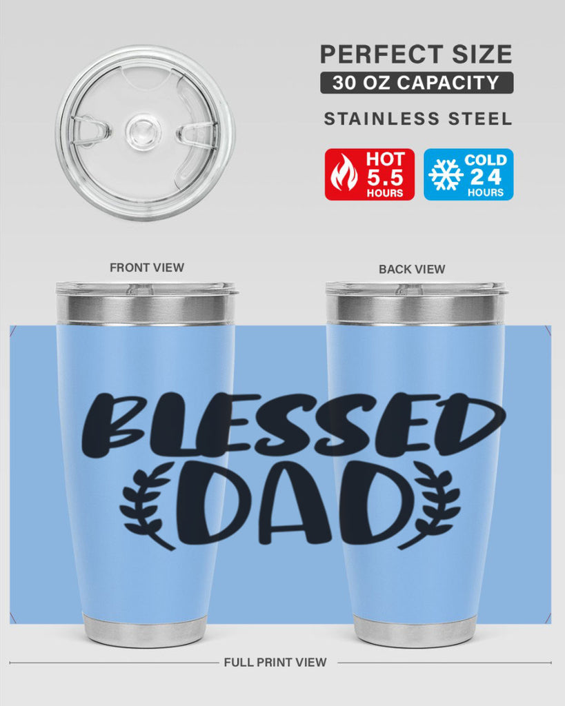 blessed dad 36#- dad- Tumbler